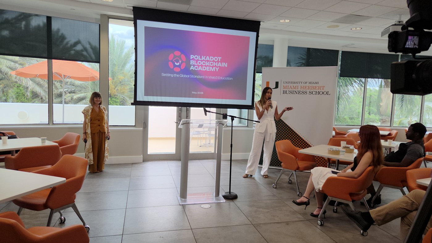 A Polkadot Blockchain Academy presentation at Miami Herbert Business School