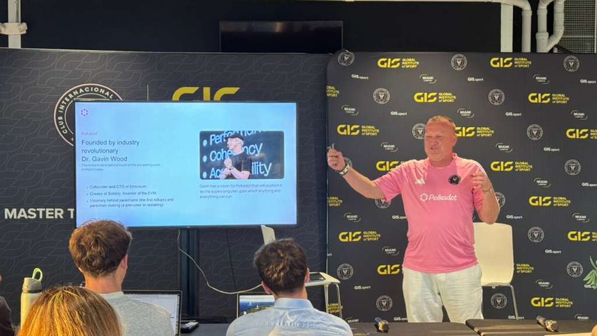 Presenting the Polkadot platform to Global Institute of Sport students