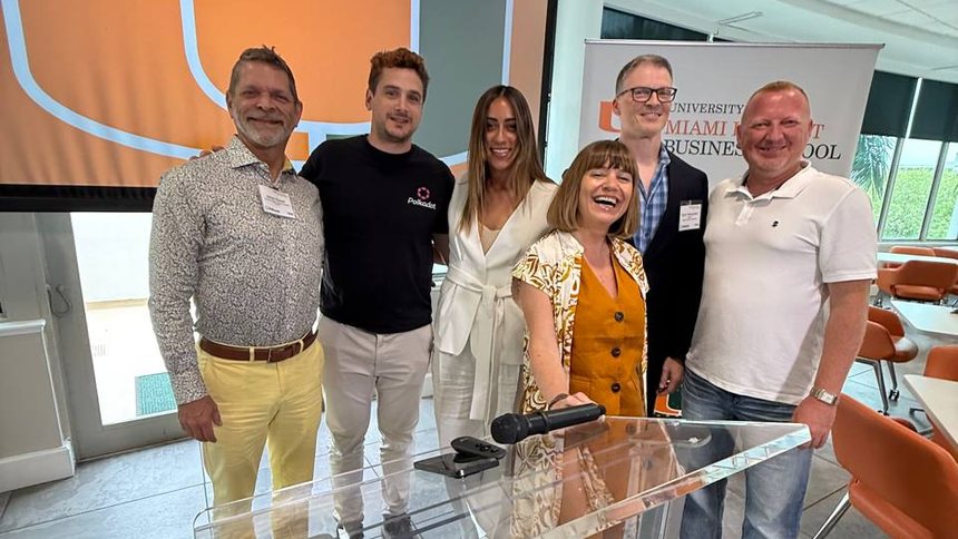 With faculty and organisers at Miami Herbert Business School